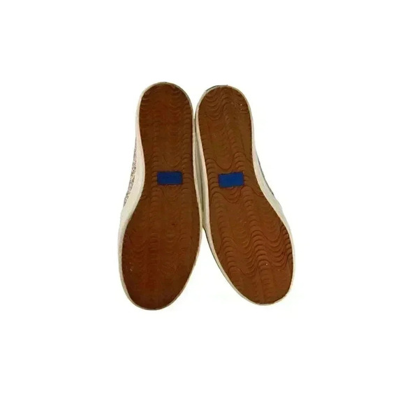 Keds Womens Flat Shoes Beige Glitters Round Toe Slip On Size 6 - Picture 10 of 11